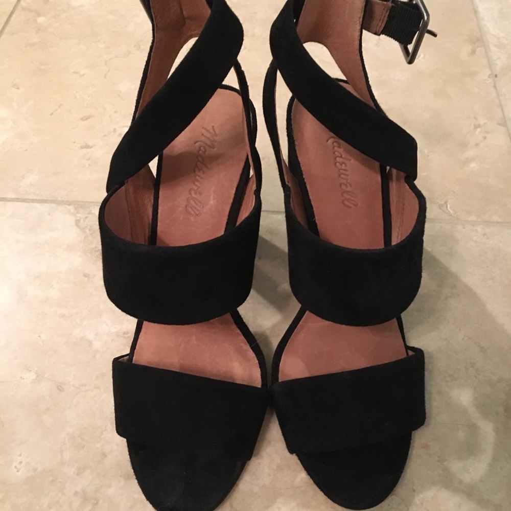 Madewell Octavia Sandal, Size 8 in Black NEW